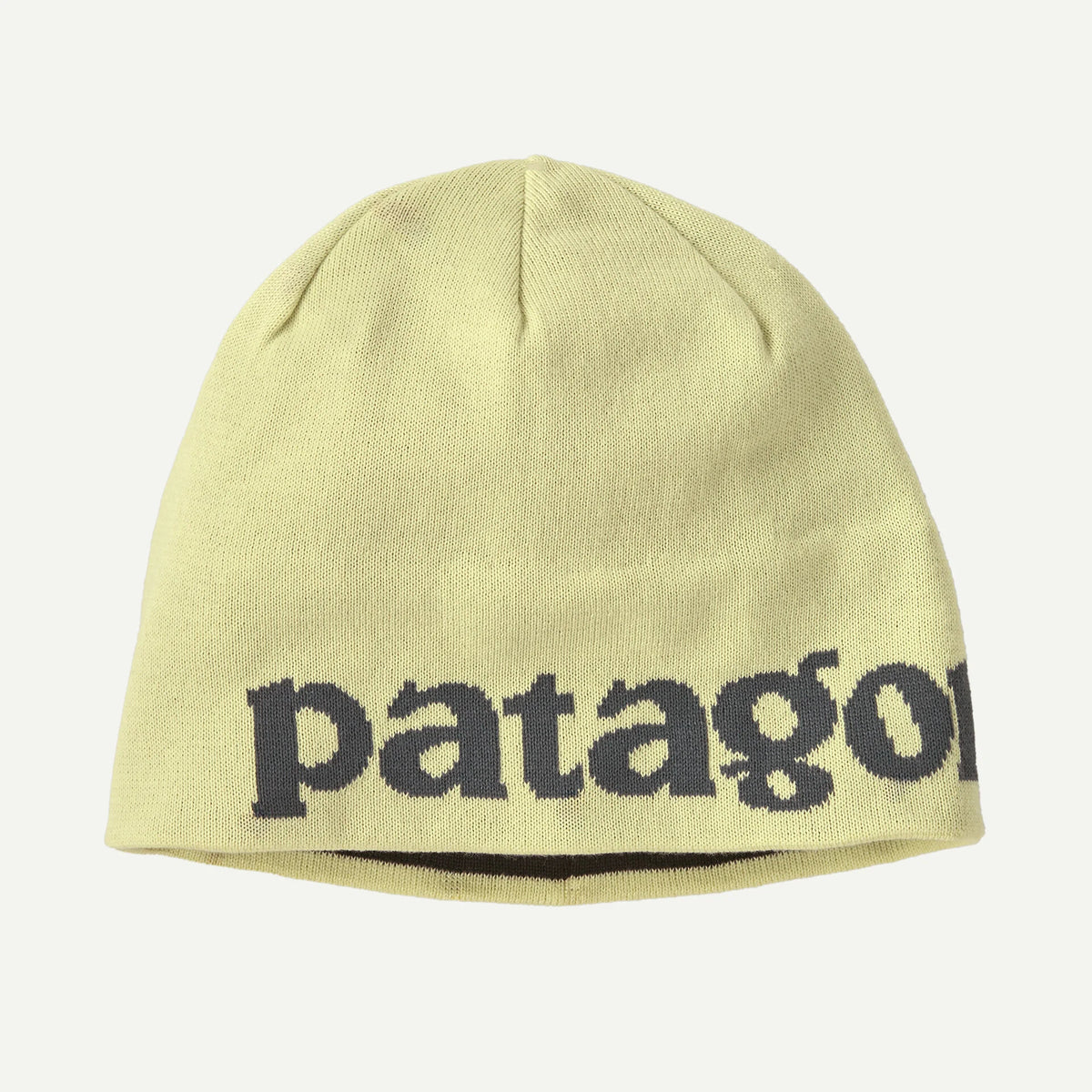 Patagonia Beanie Hat logo belwe: vellum green