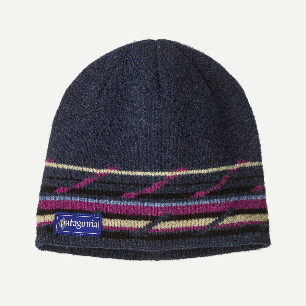 Patagonia Cinder Beanie mountain minded geo: smolder blue