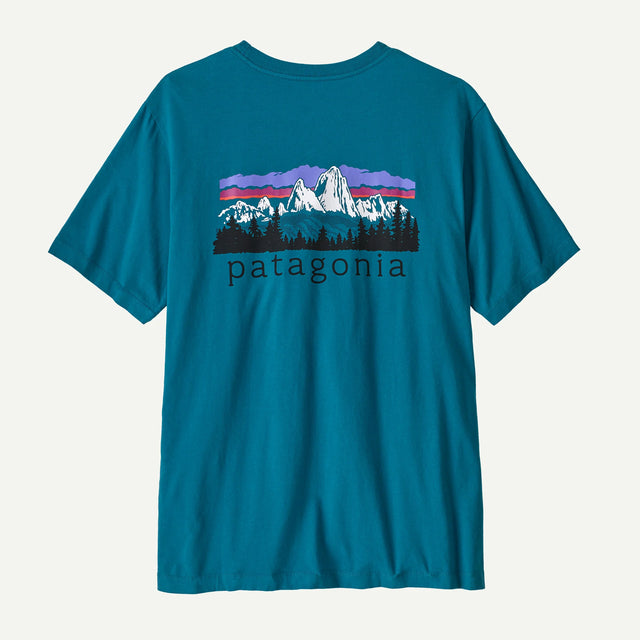 Patagonia Fitz Roy Foothills T-Shirt Herren glacial blue