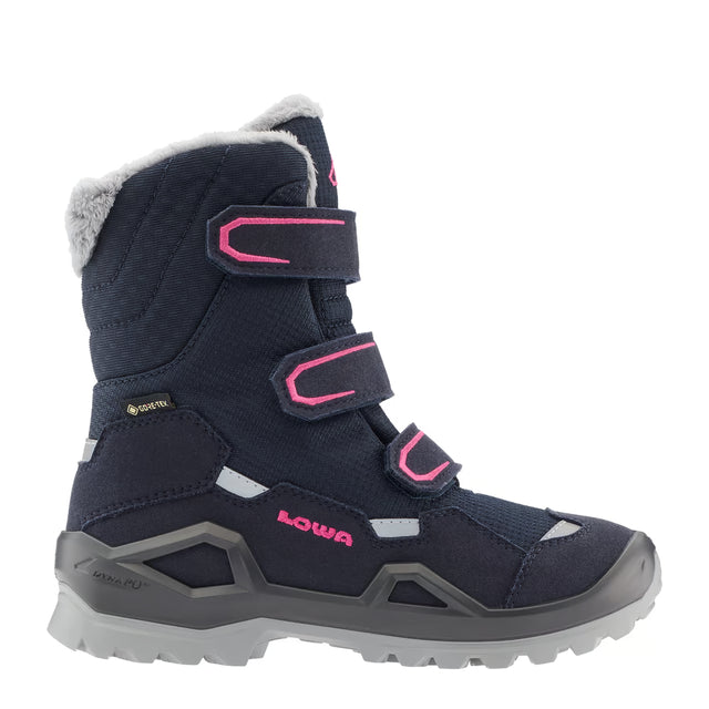 LOWA Milo Evo GTX Hi Kinder Winterschuhe navy/beere