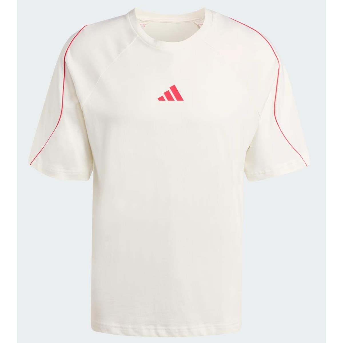 Adidas Stadium T-Shirt Men off white / pure ruby