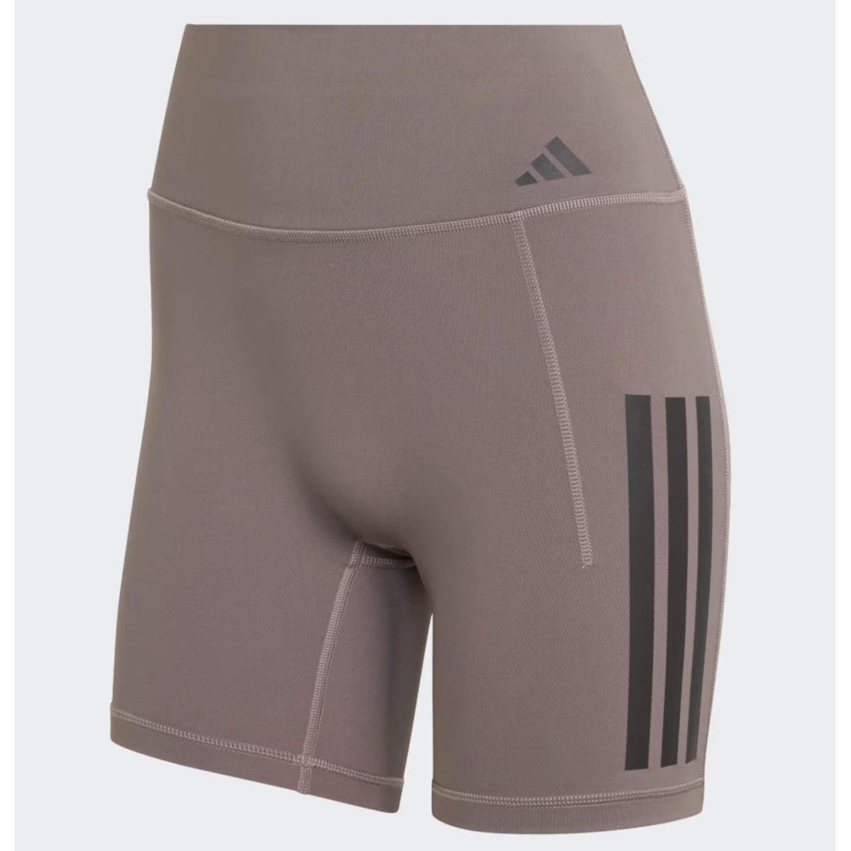 Adidas Optime Workout 3-Streifen kurze Leggings Women charcoal