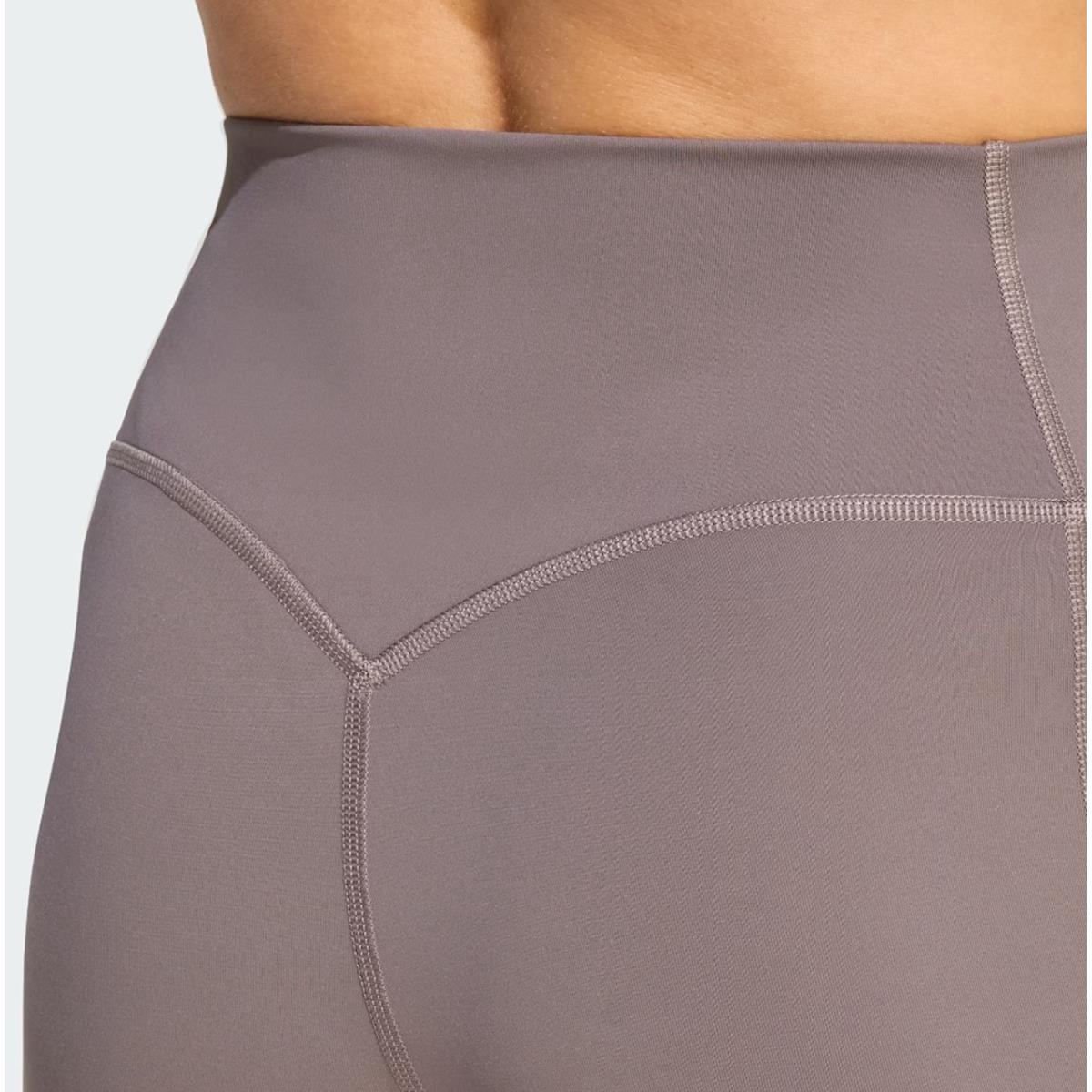 Adidas Optime Workout 3-Streifen kurze Leggings Women charcoal
