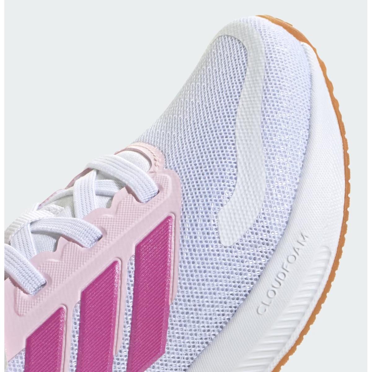 Adidas Runfalcon 5 Schuh Kids cloud white / clear pink / gum