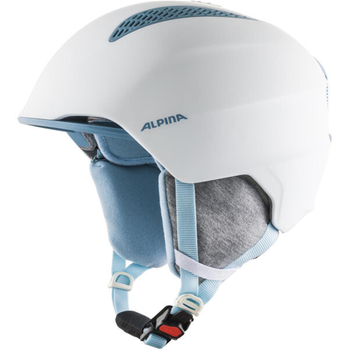 Alpina Grand Jr Skihelm weiß-himmelblau