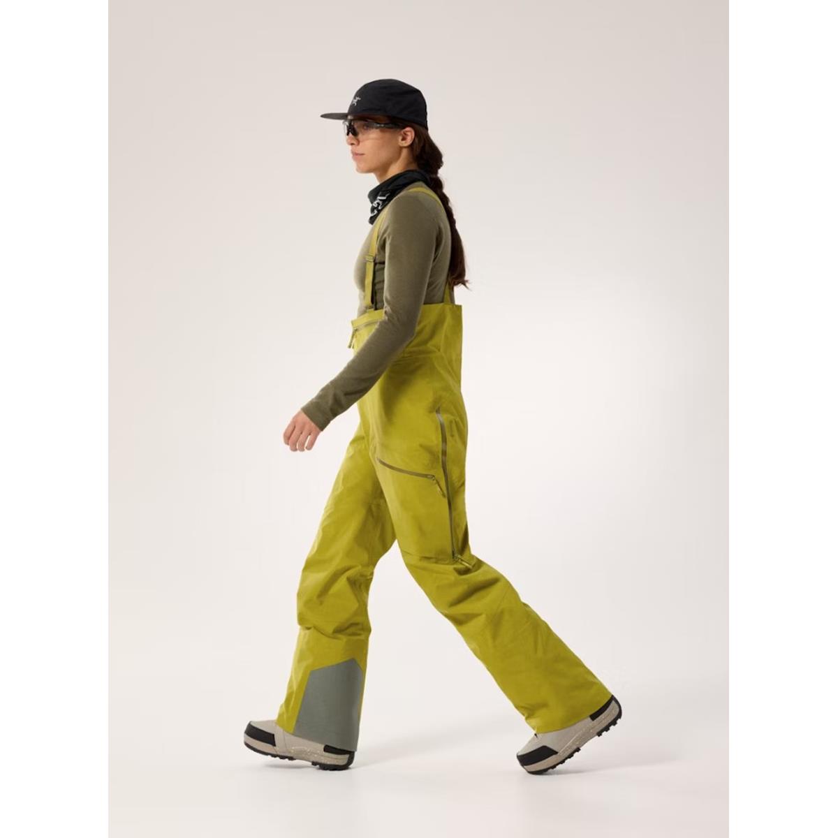 Arcteryx Rush Bib olive moss Damen Hardshellhose