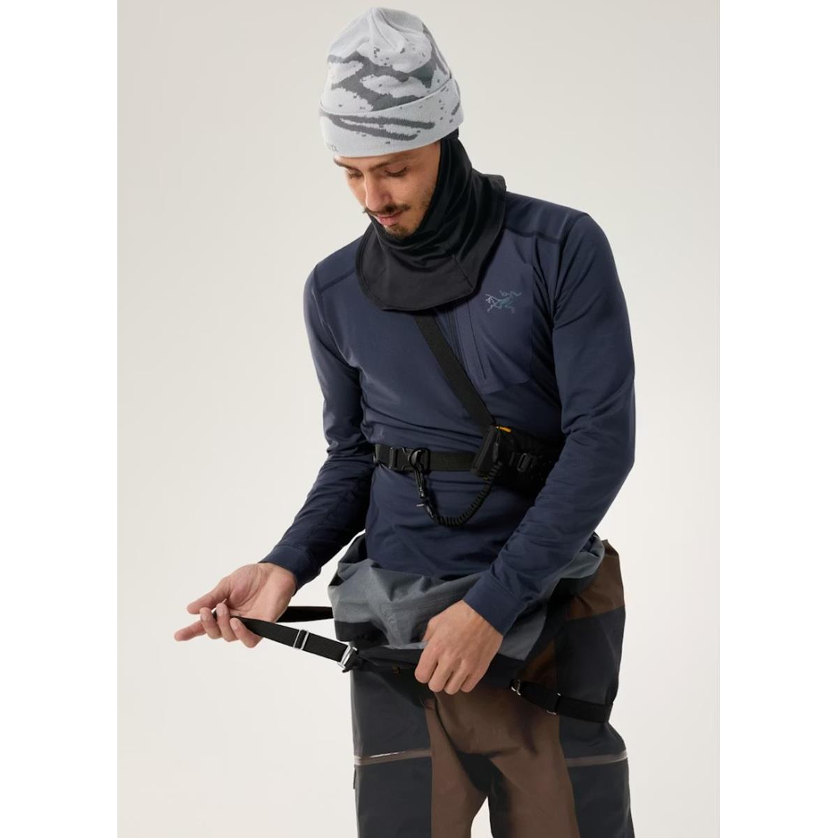 Arcteryx Rho LT Zipper Funktionsshirt Herren Schwarz