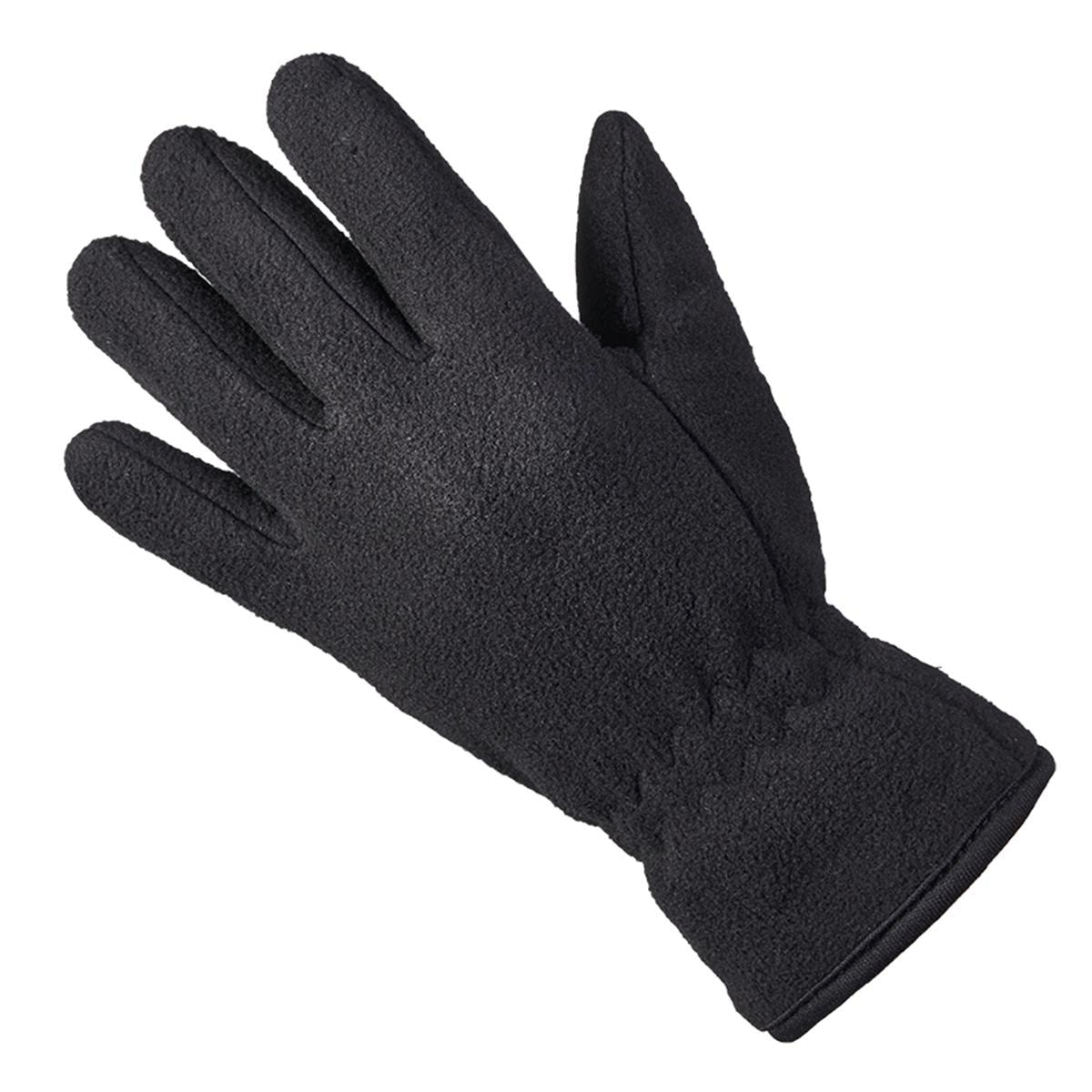 ARECO Fleecehandschuh Kids mit Innenhandgrip schwarz