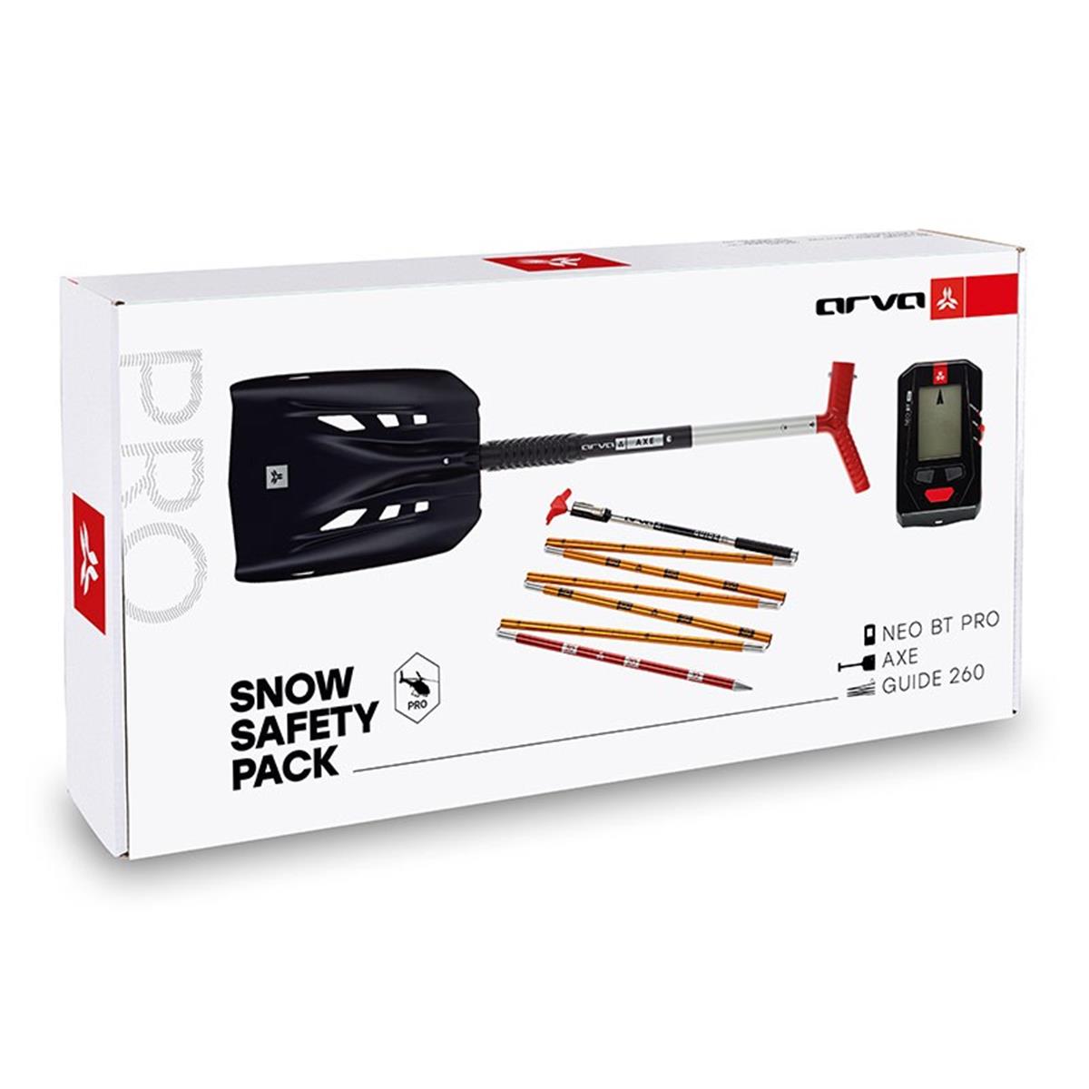 Arva Pack Safety Box Pro Neo BT Pro, Probe Guide 260 Sonde, Axe Schaufel