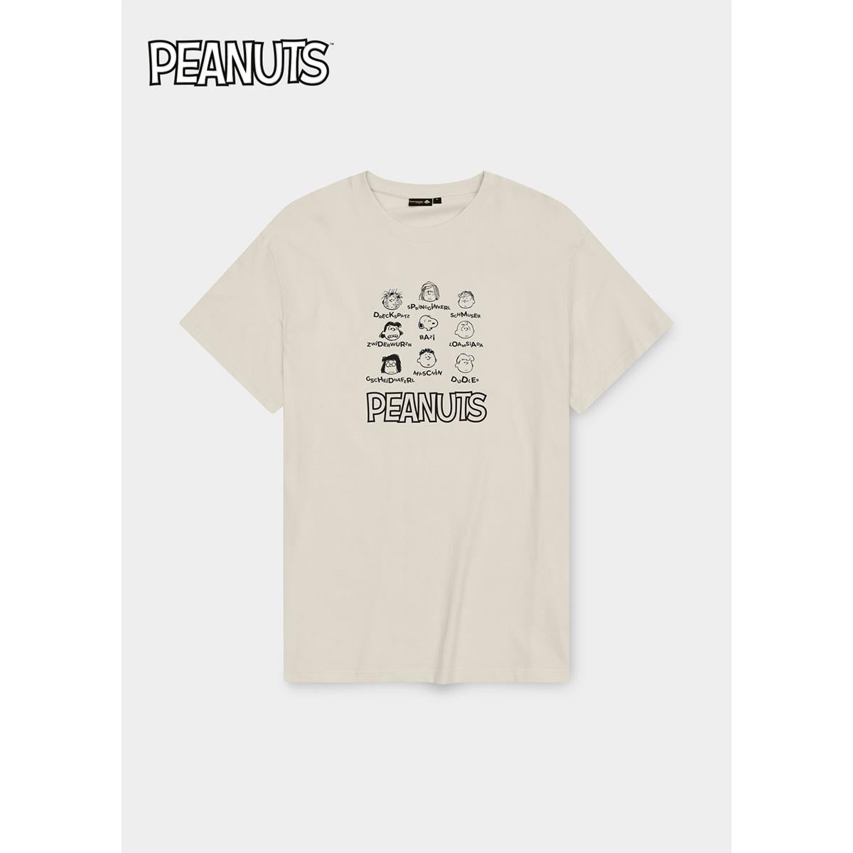 Bavarian Caps T-Shirt "Peanuts: Grantlers" Altweiß