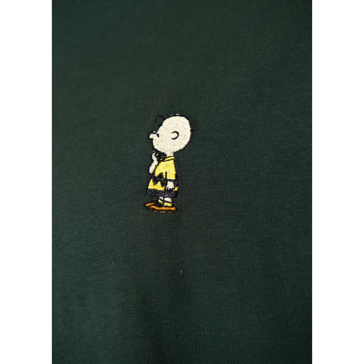Bavarian Caps T-Shirt "Peanuts: Na, Merce" Dunkelgrün