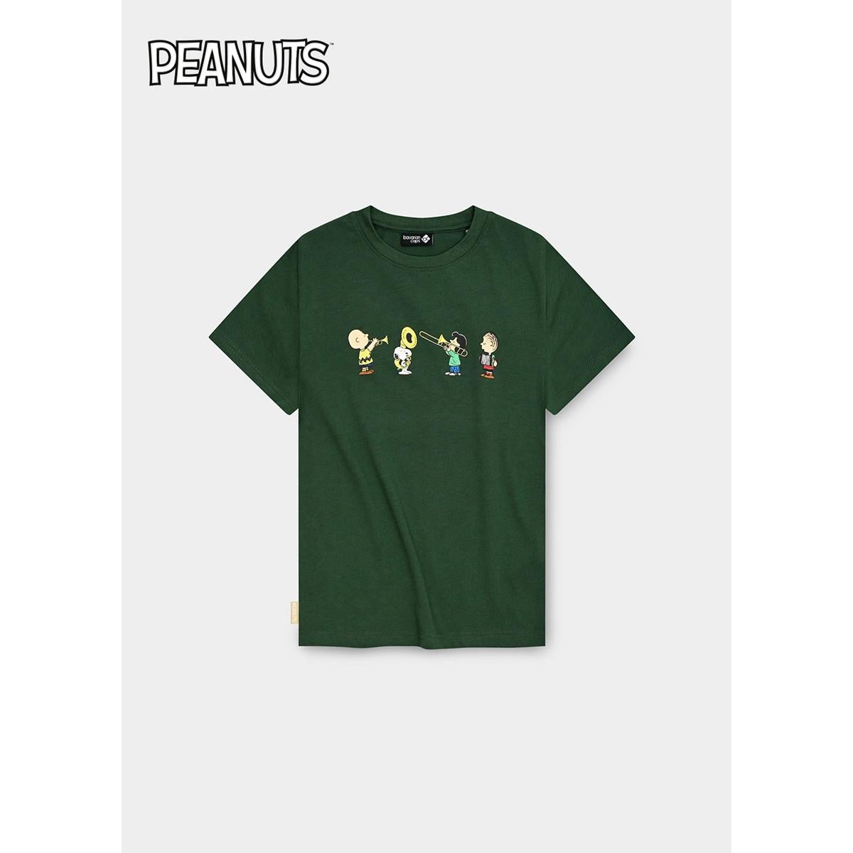 Bavarian Caps T-Shirt "Peanuts: Blaskapelle" Dunkelgrün
