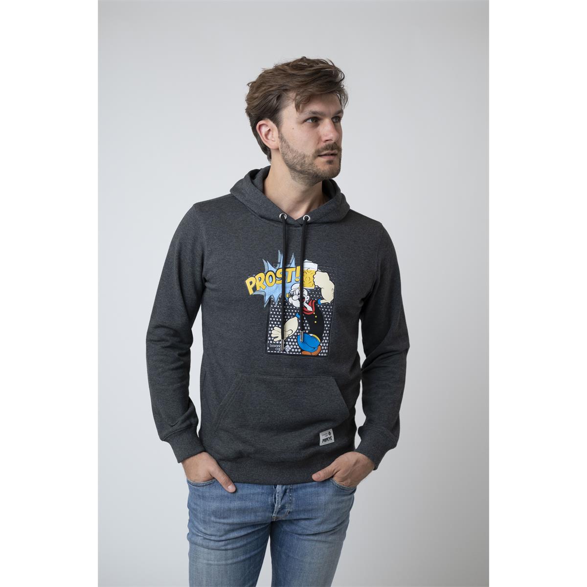 Bavarian Caps Hoodie "Popeye" - dunkelgrau