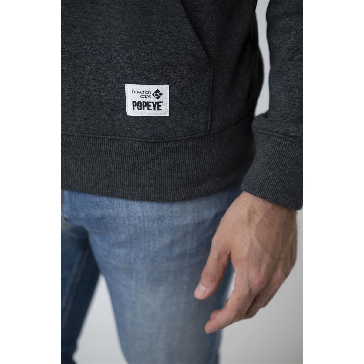 Bavarian Caps Hoodie "Popeye" - dunkelgrau