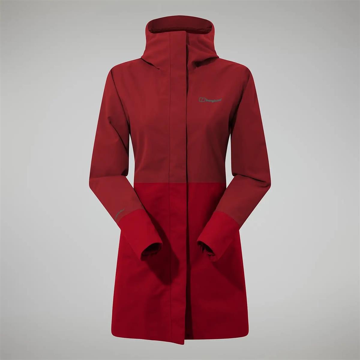 Berghaus Women Omeara Long Shell Jacket dark red