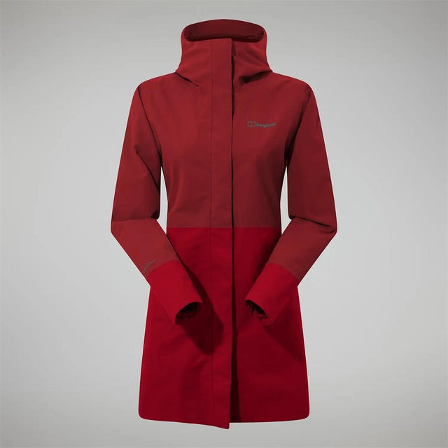 Berghaus Women Omeara Long Shell Jacket dark red