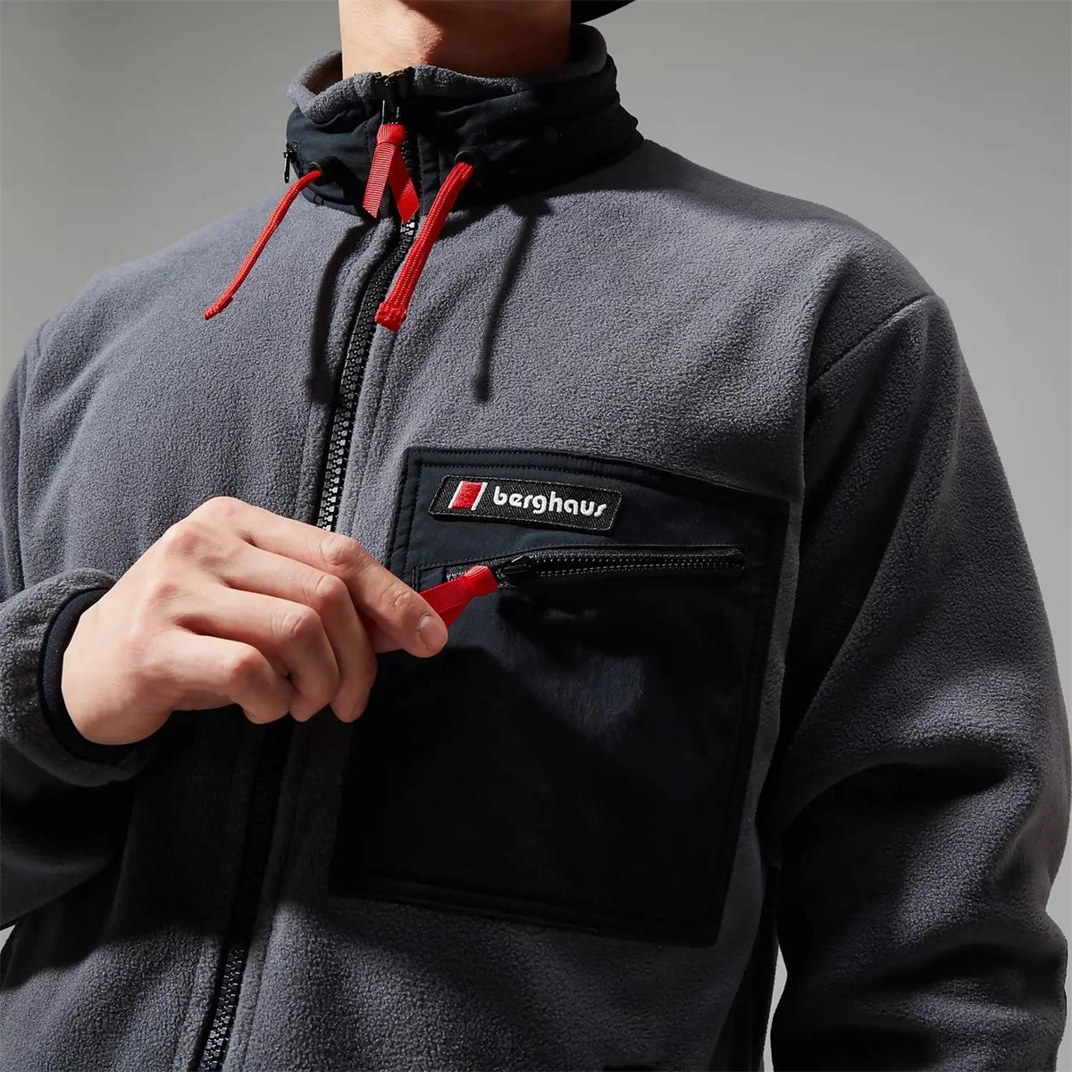 Berghaus Unisex Ascent 91 Fleece Jacket grey black