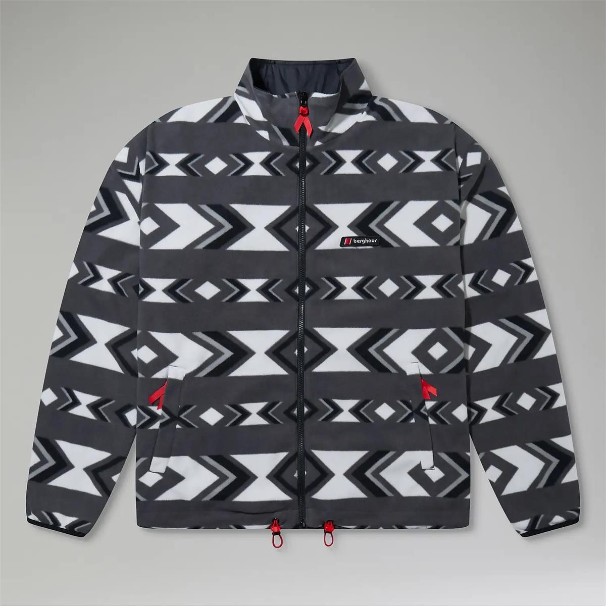 Berghaus Unisex Reverse Wind Full Zip Fleece Jacket black aztec