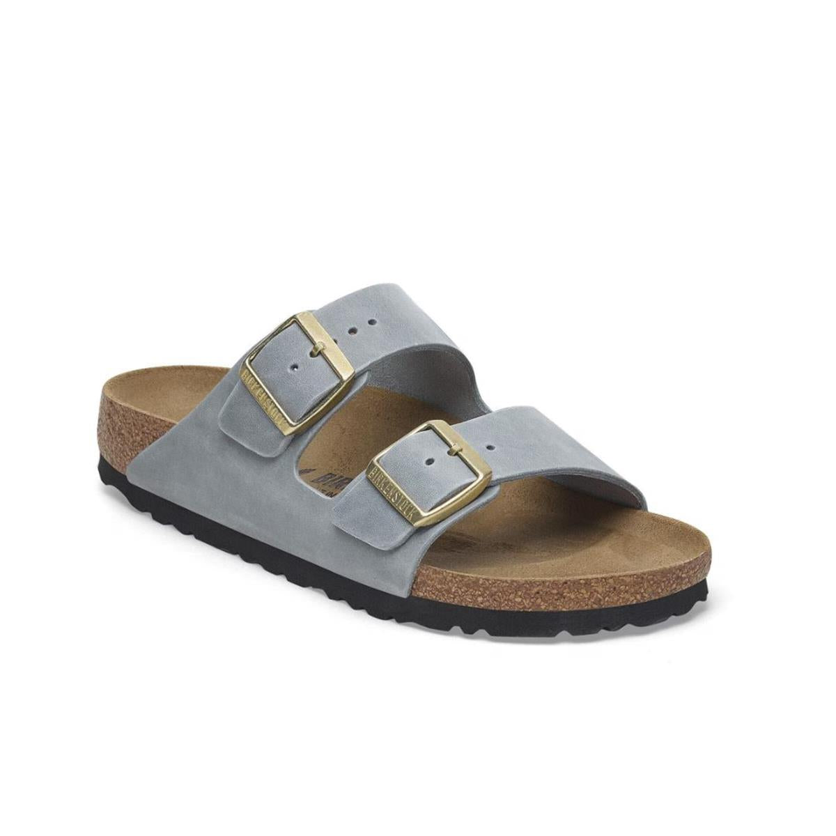 Birkenstock Arizona Nubukleder geölt normal basalt grey