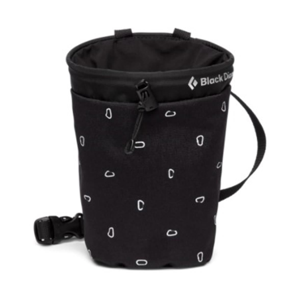 Black Diamond Gym Chalk Bag black carabiner print