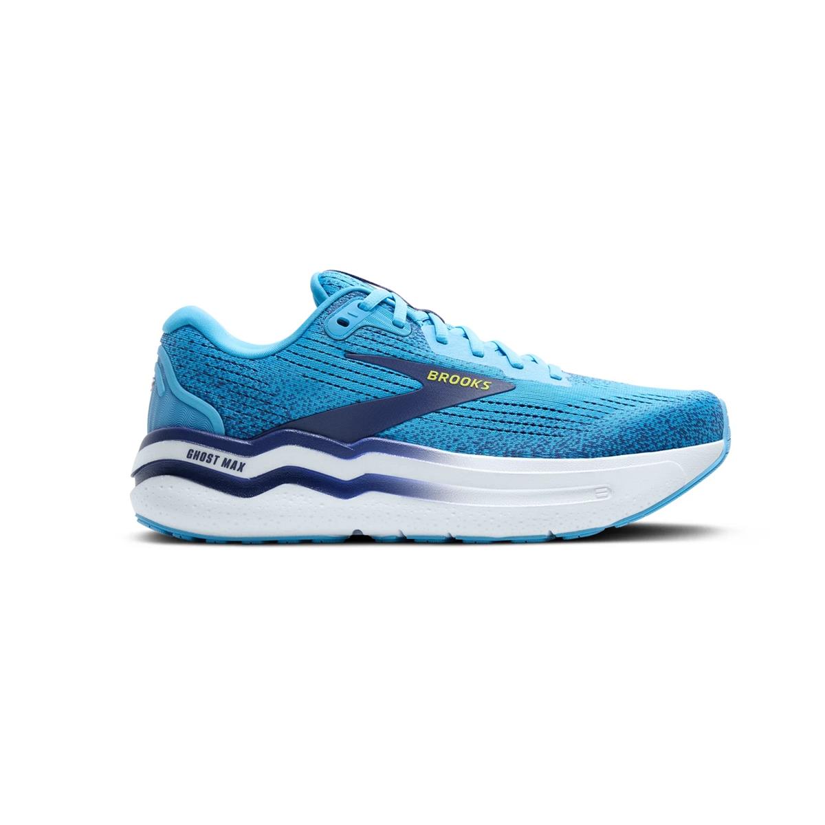 Brooks Ghost Max 2 Herren Laufschuhe Bonnie Blue Ribbon Yellow