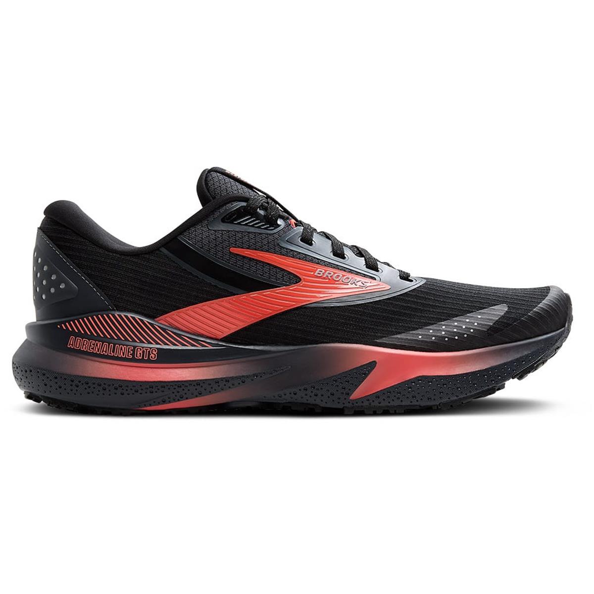 Brooks Adrenaline GTS 24 Women Weatherized black ebony hot coral