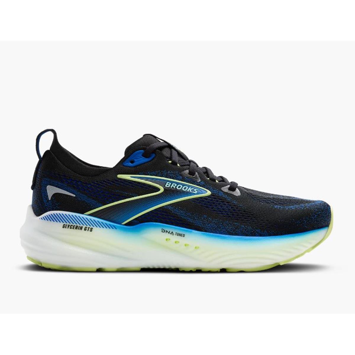 Brooks Glycerin GTS 22 Men black cobalt neo yellow