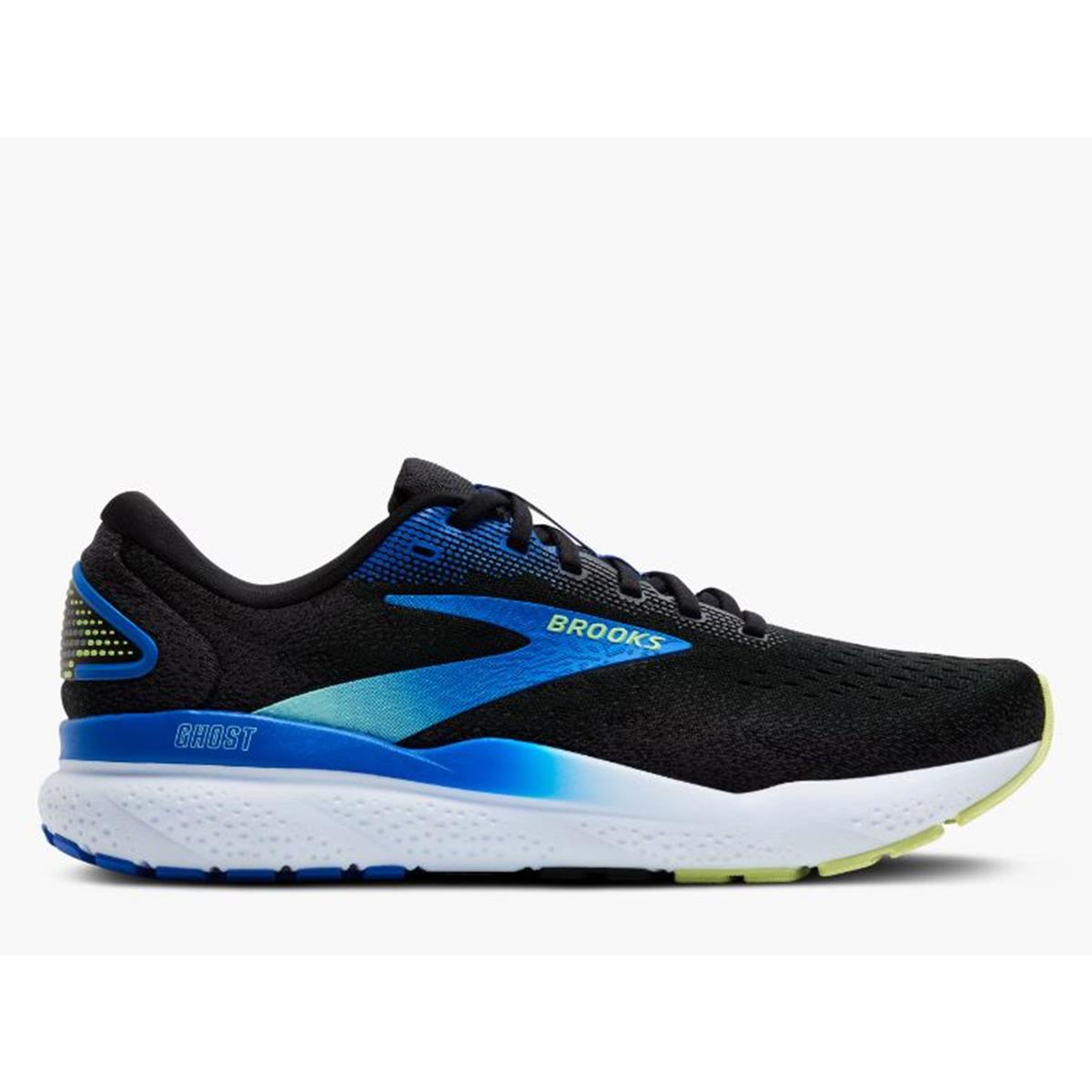Brooks Ghost 16 Men black cobalt neo yellow