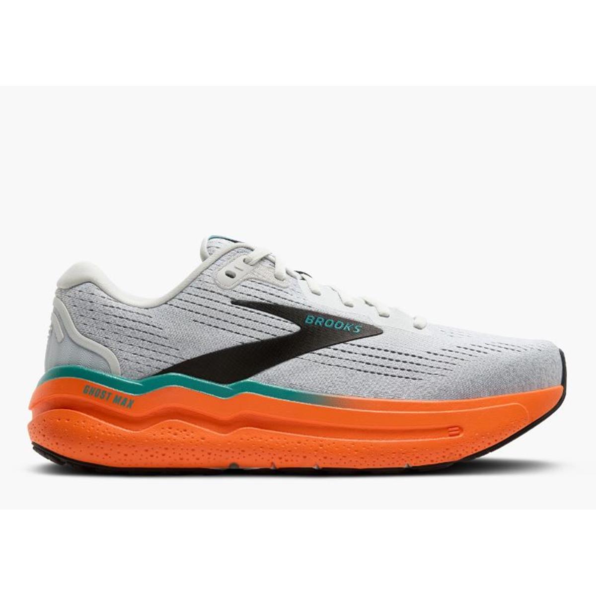 Brooks Ghost Max 2 Men oyster mushroom orange teal