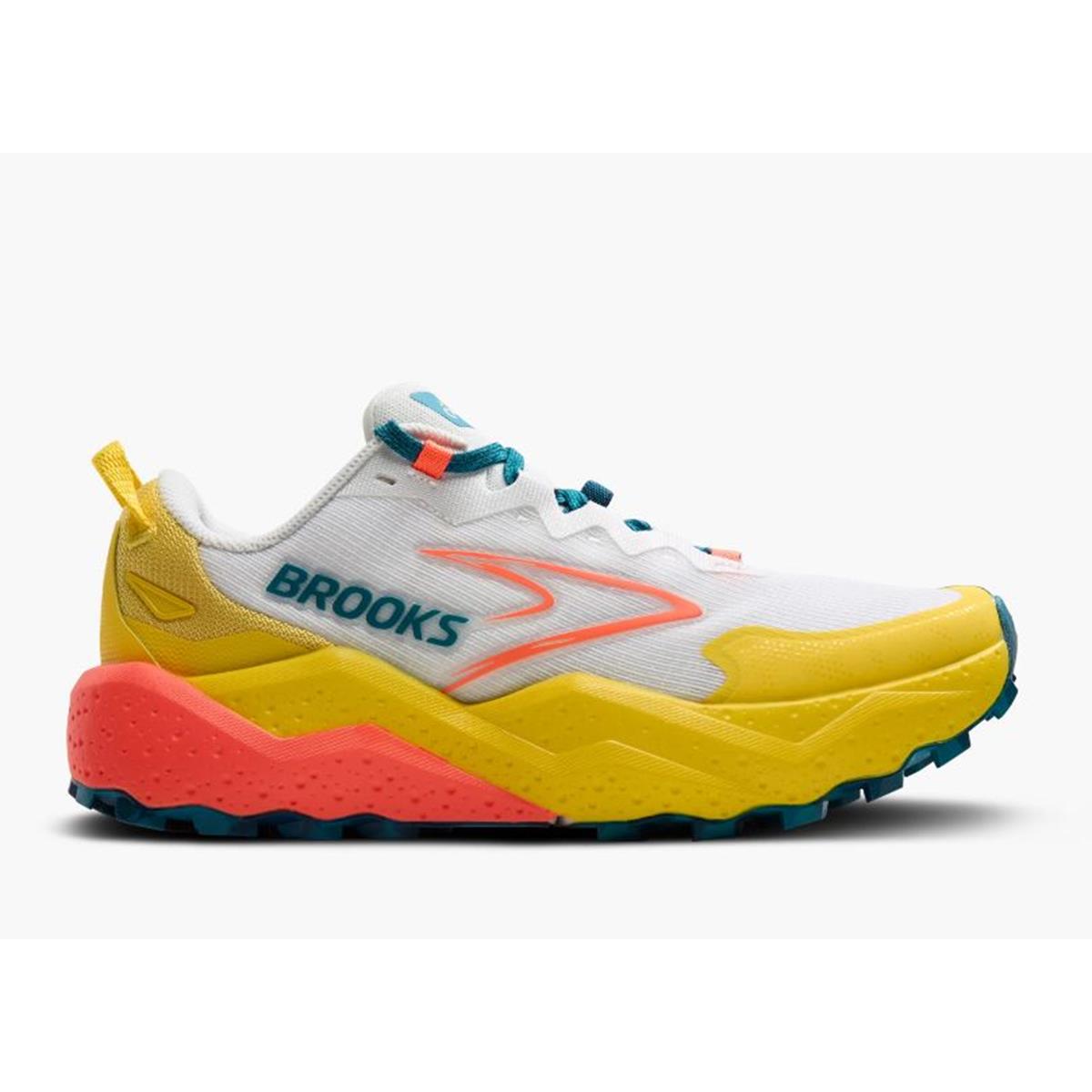 Brooks Caldera 8 Damen Laufschuhe Bit of Blue Quince Flame