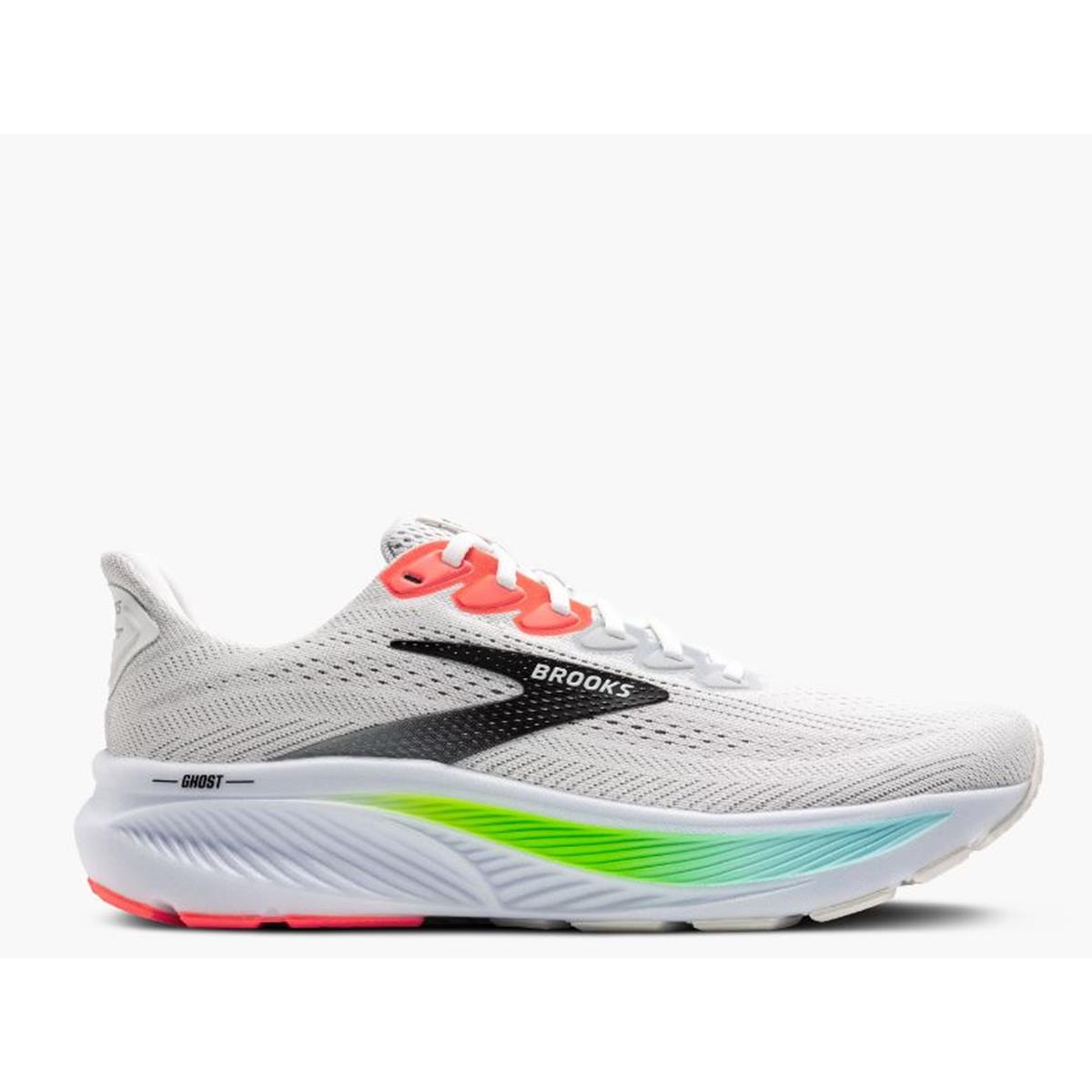 Brooks Ghost 17 Men white pink clay gecko