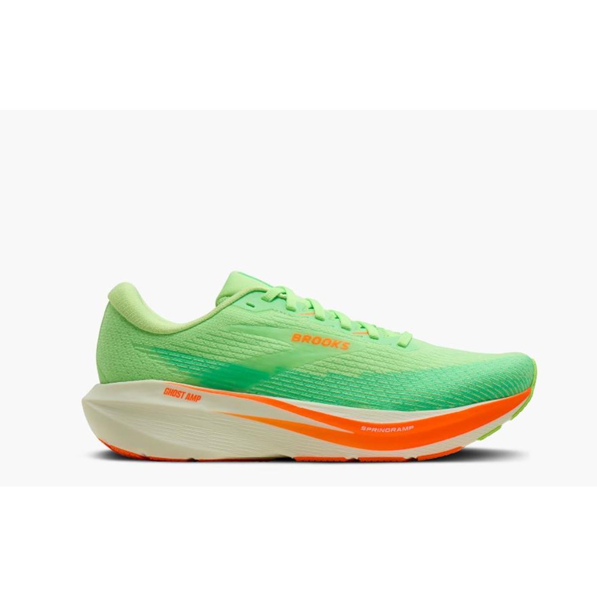 Brooks Ghost Amp Men green green shocking orange