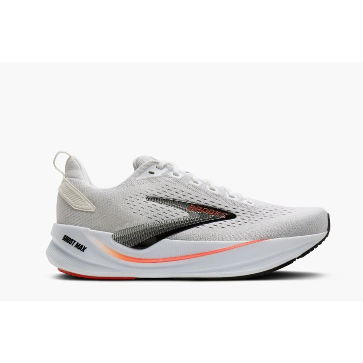 Brooks Ghost Max 4 Men white red black