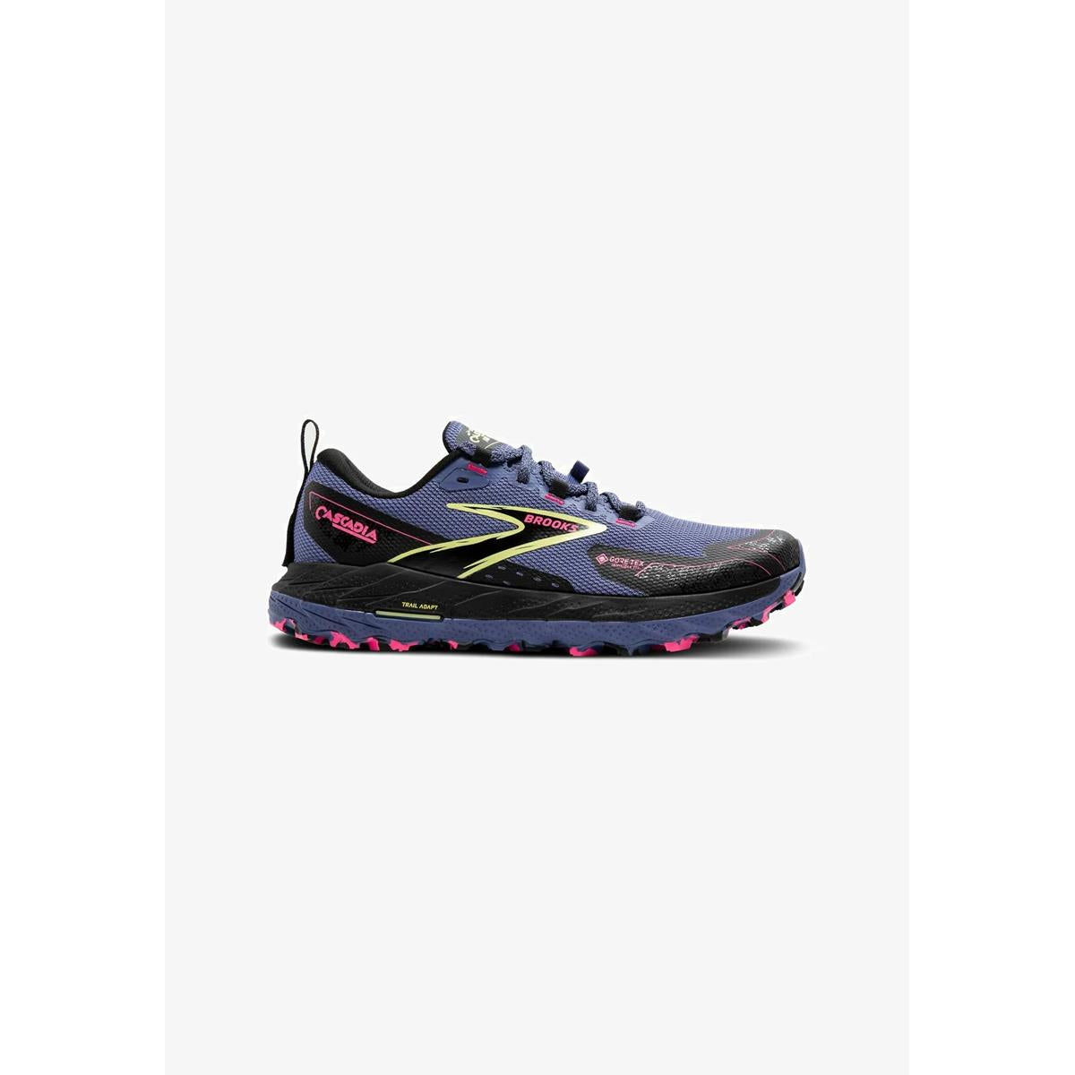 Brooks Cascadia 18 GTX Damen Laufschuhe Grey Blue Black Pink