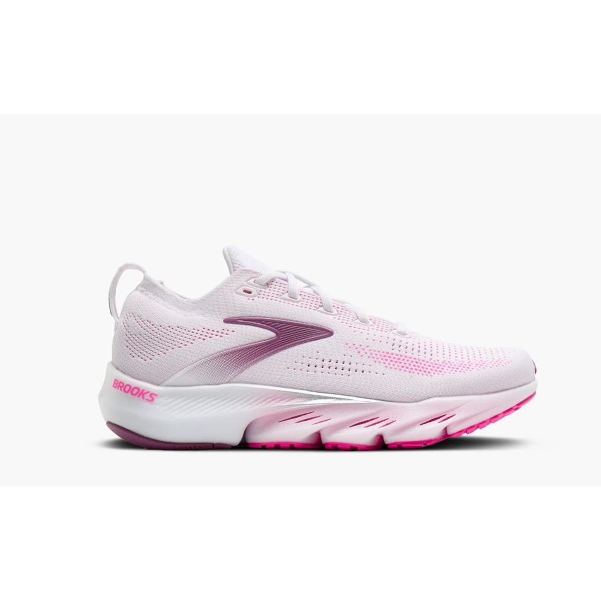 Brooks Glycerin Flex Women white cyber pink argyle