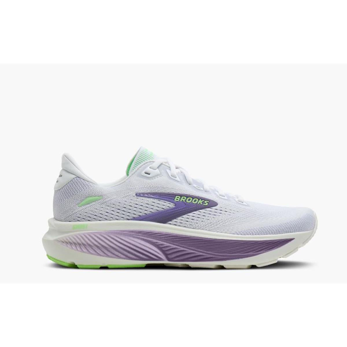 Brooks Ghost 18 Women white purple hebe green