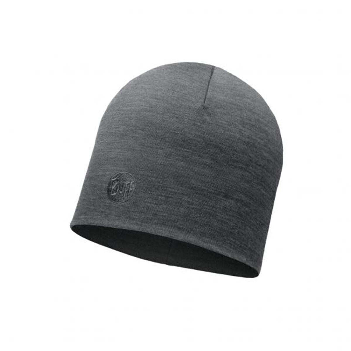 Buff Mütze Solid Merino Heavyweight grey