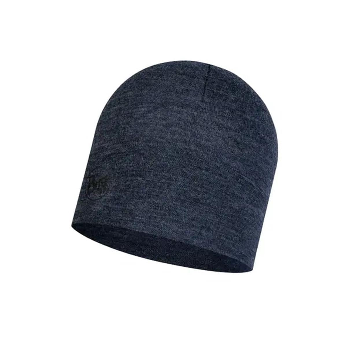 Buff Merino Midweight Mütze Light Grey Melange