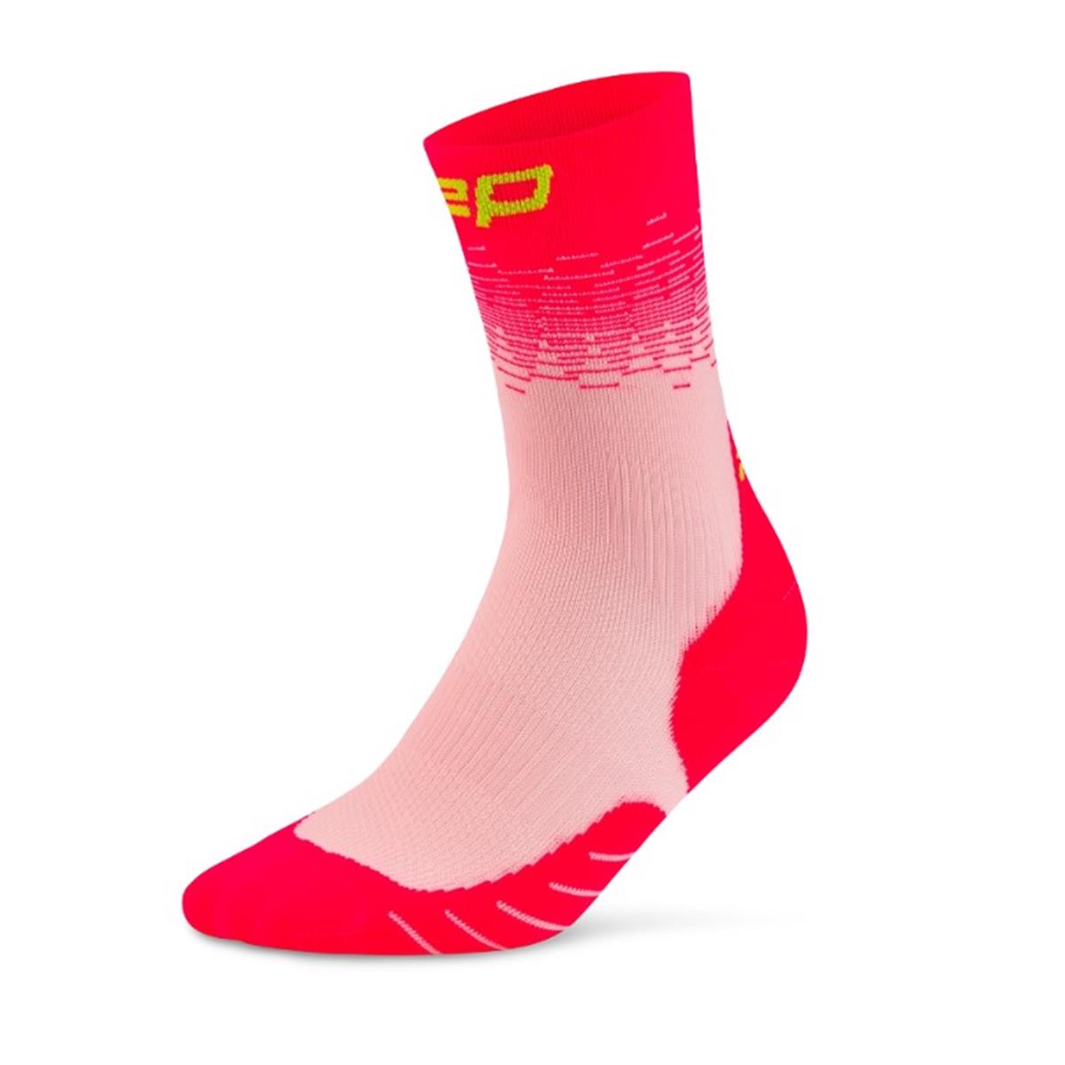 CEP Core Run Edt. Fade Compression Socks Mid Cut women pink / lime