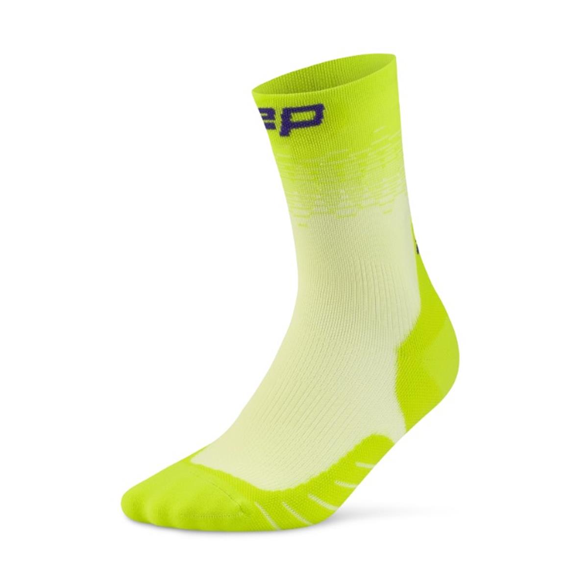 CEP Core Run Edt. Fade Compression Socks Mid Cut women lime / blue