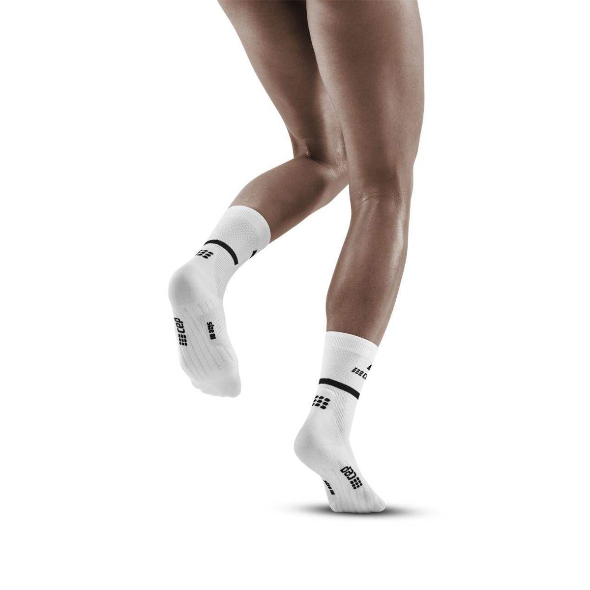 Bild 1 CEP the run compression mid cut socks women white