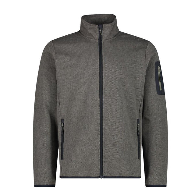 CMP Sport Man Knit-Tech-Fleece Jacket sage anthracite