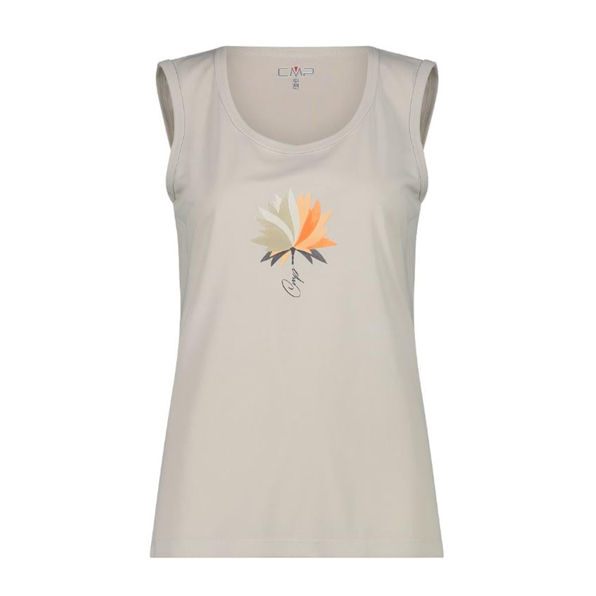 CMP Sport Woman Shirt Sleeveless Tanktop vaniglia