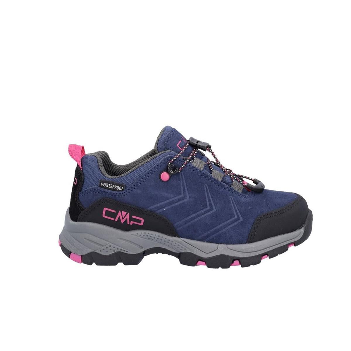 CMP Kids Melnick low Trekking WP blue fuxia (Größe 38 bis 41)