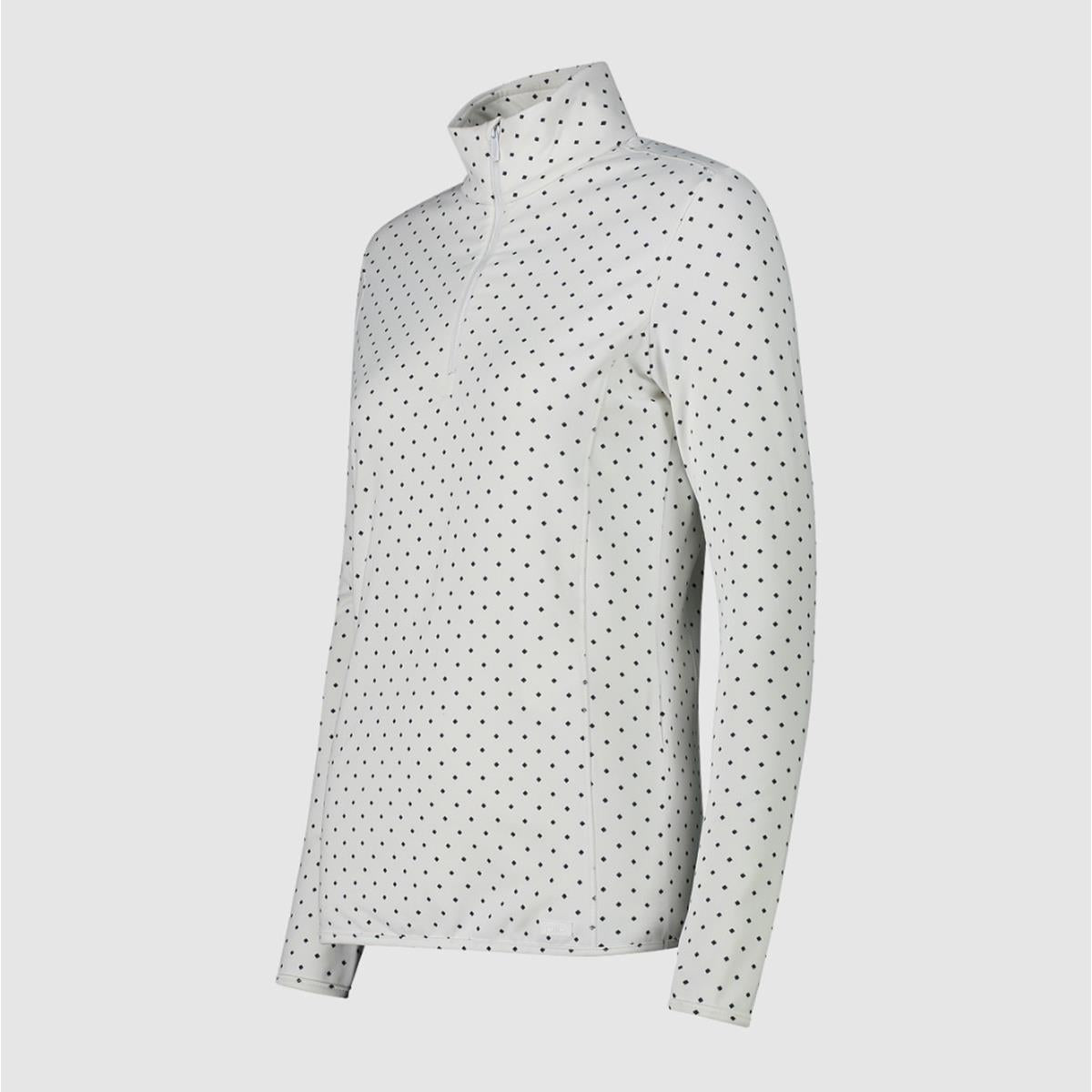 CMP Woman Printed Sweat Rolly - Bianco-Antracite