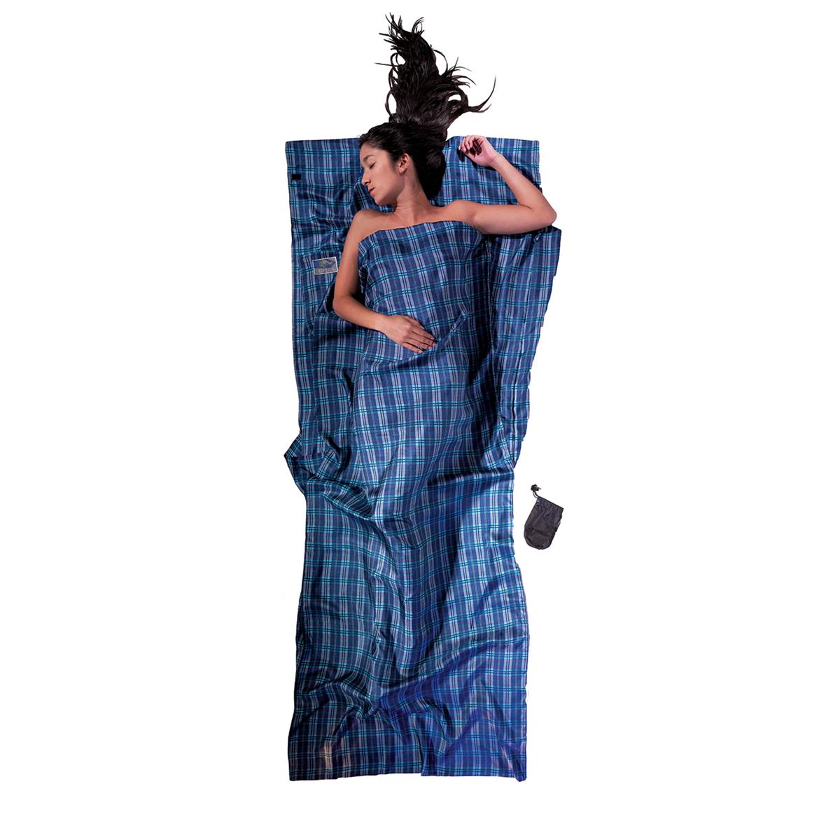 Cocoon TravelSheet ST50 Seide checked silk