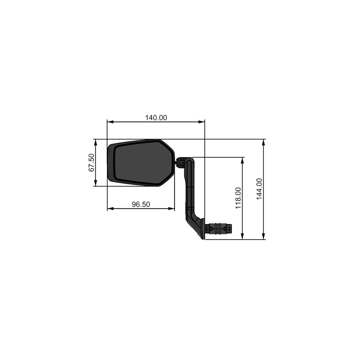 Contec Rückspiegel E-View Evo M 2023