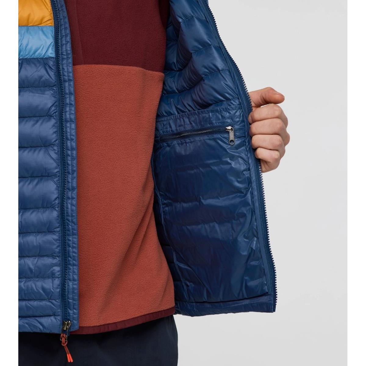 Cotopaxi Fuego Down Hooded down jacket Deep sea stripes Herren