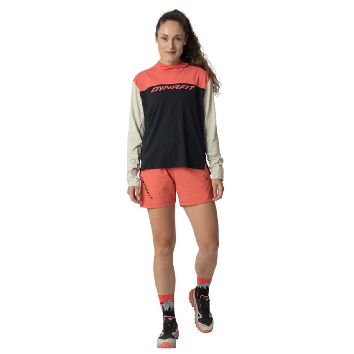 Dynafit Traverse Sun Hoodie Damen Black Out Cabana