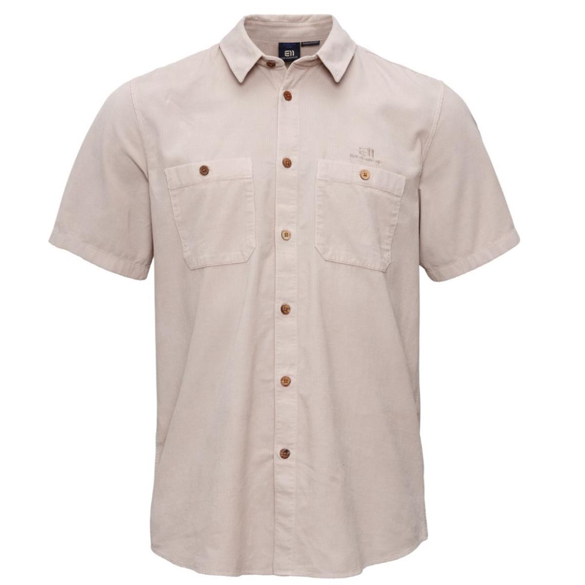 E11 Estate Cord Shirt latte Herren Hemd